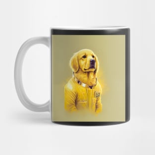 Golden Retriever Dog The Force Astronaut Suit Mug